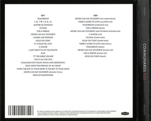 THE COMMUNARDS - RED - 35th ANNIVERSARY - Imagen 3