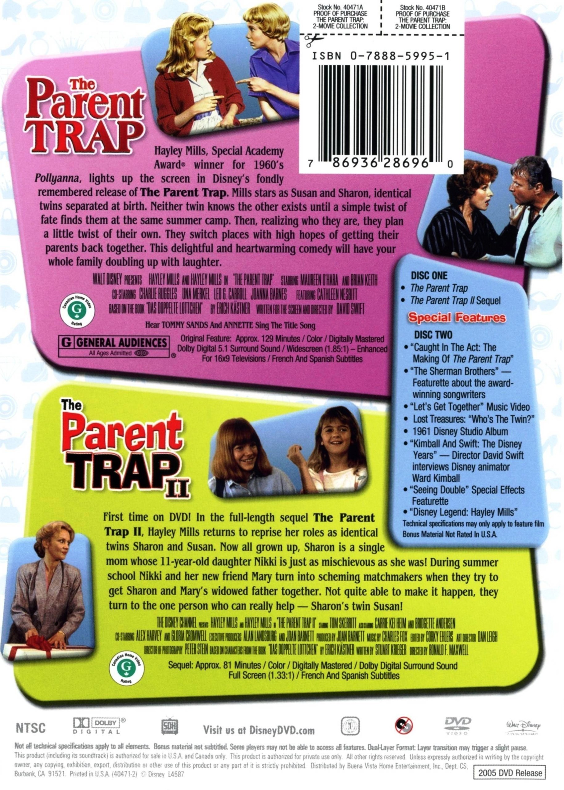 THE PARENT TRAP I & II - Imagen 2