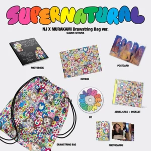 NEWJEANS – SUPERNATURAL NJ X MURAKAMI – DRAWSTRING BAG VER SINGLE