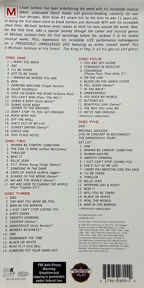 MICHAEL JACKSON - THE ULTIMATE COLLECTION - Imagen 2