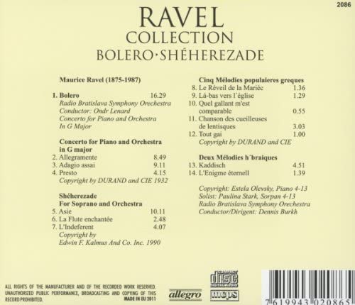 RAVEL COLLECTION - BOLERO SHEHEREZADE - Imagen 2