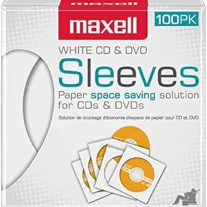 SLEEVES COLOR - FUNDAS CD&DVD - MAXELL 100PK