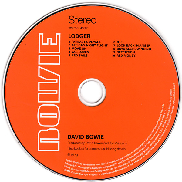 DAVID BOWIE - LODGER - Imagen 2