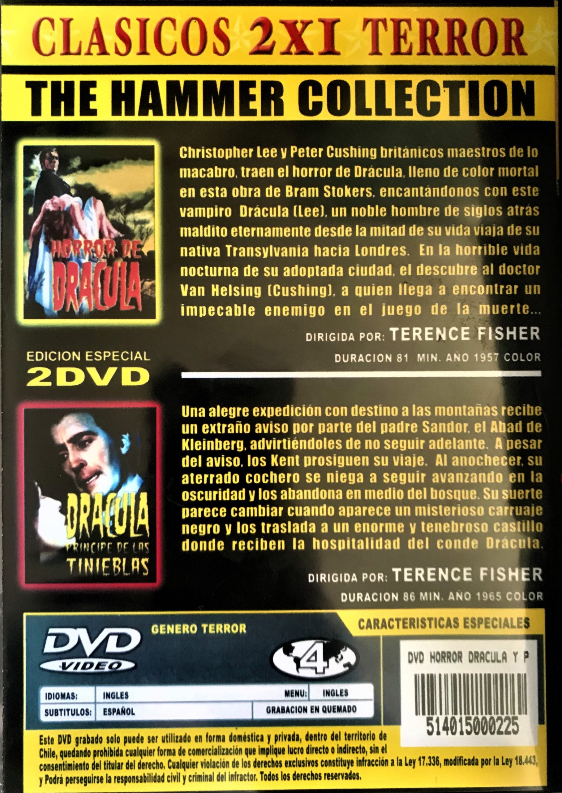 HORROR DE DRACULA / DRACULA - PRINCIPE DE LAS TINIEBLAS - Imagen 2