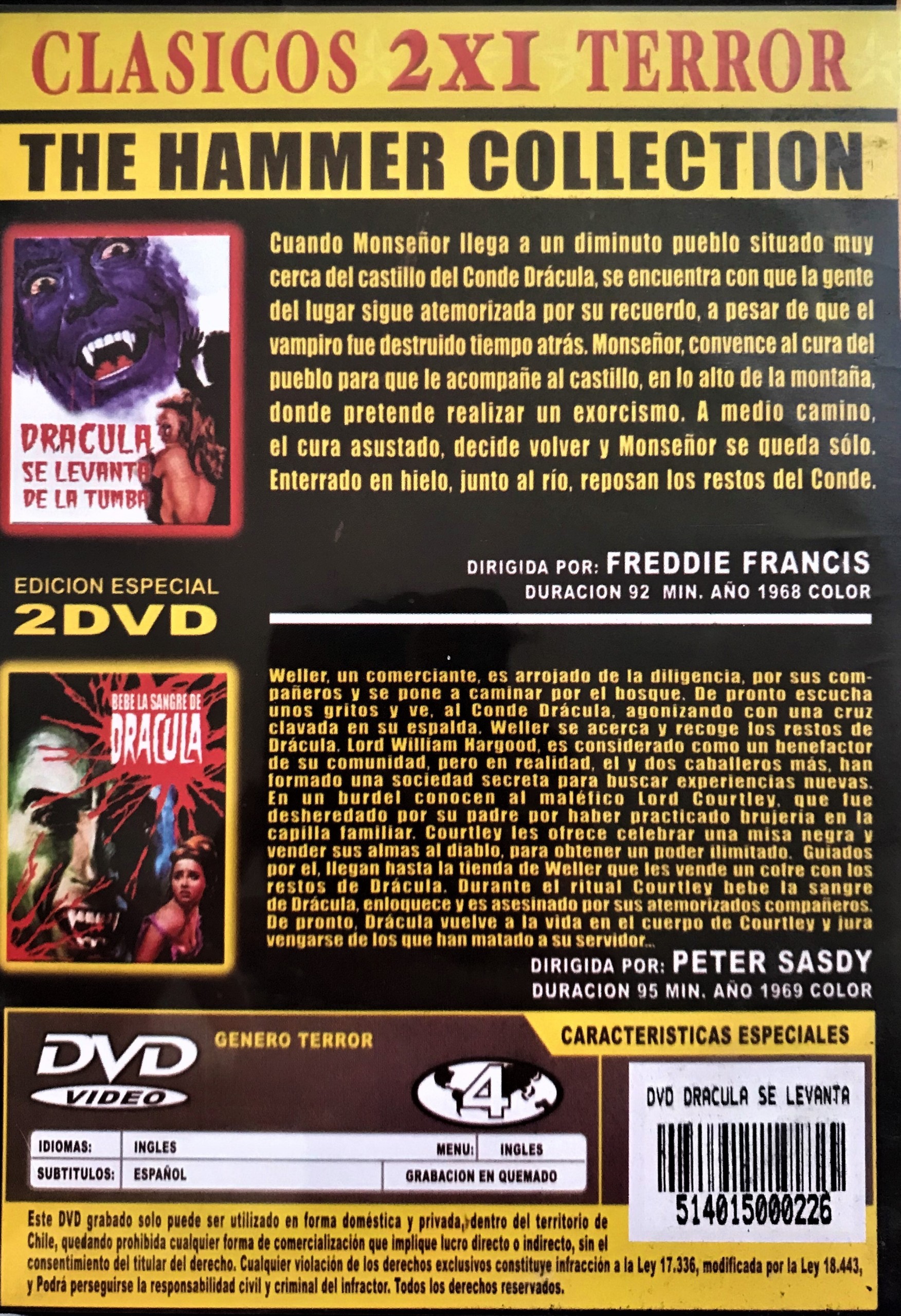 DRACULA SE LEVANTA DE LA TUMBA / BEBE LA SANGRE DE DRACULA - Imagen 2