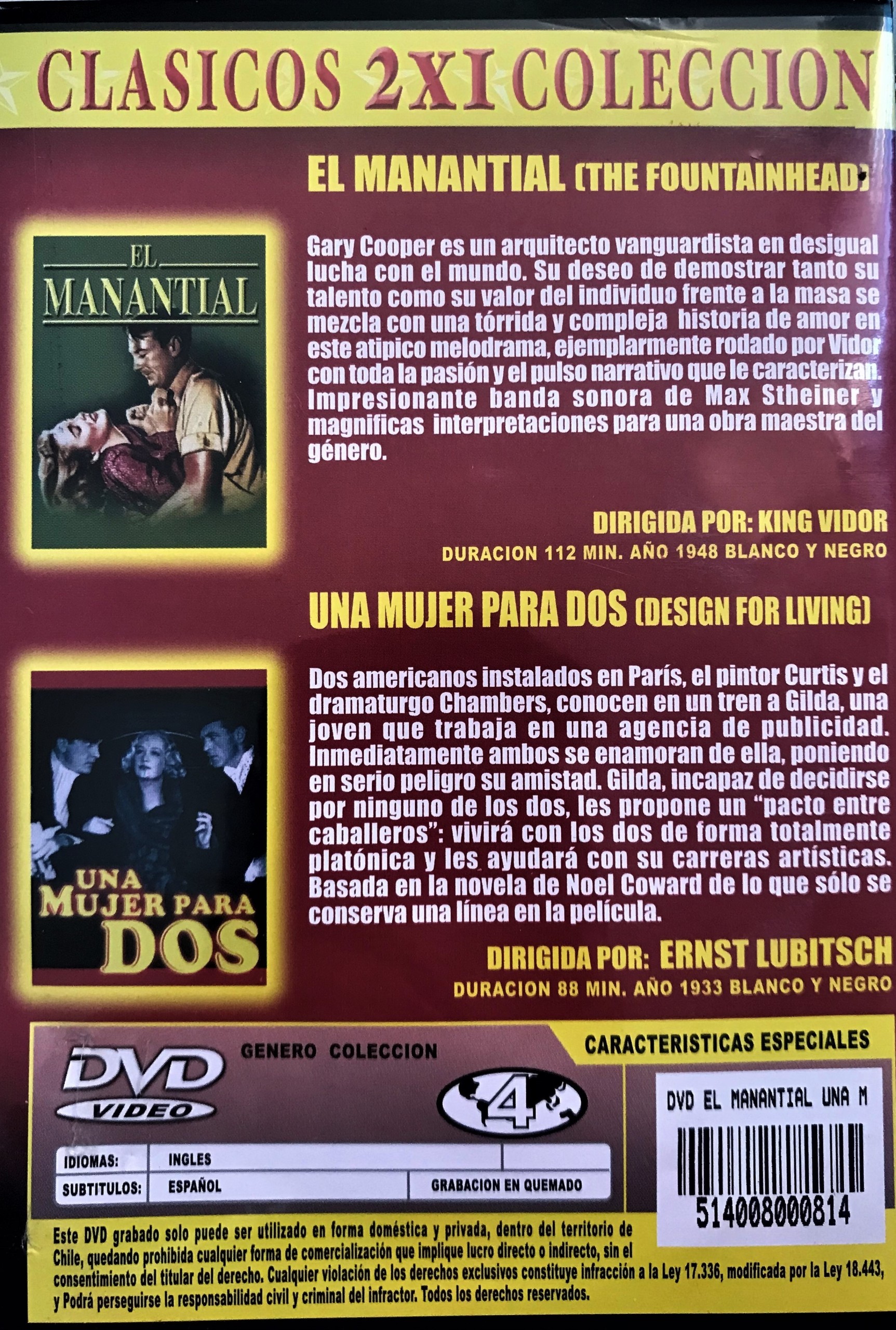 EL MANANTIAL / UNA MUJER PARA DOS - Imagen 2