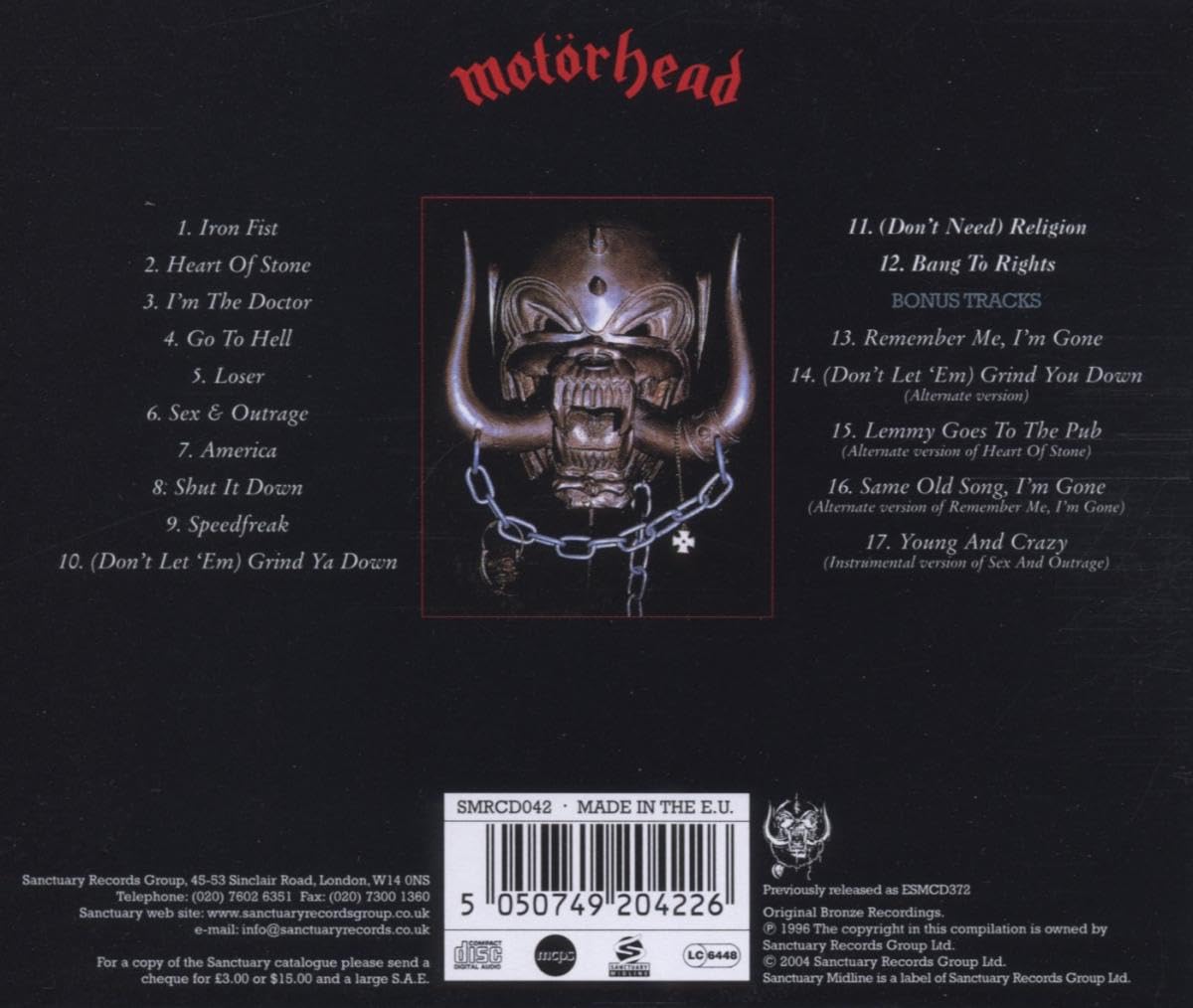 MOTORHEAD - IRON FIST - Imagen 2