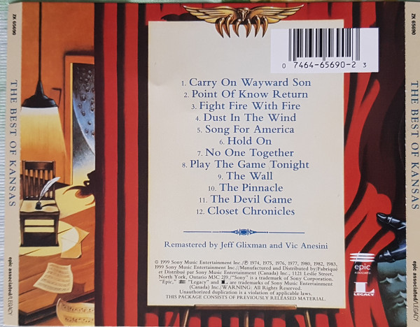 KANSAS - THE BEST OF KANSAS - Imagen 3