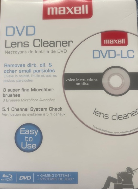 DVD LENS CLEANER MAXELL - LIMPIADOR BLU-RAY/DVD
