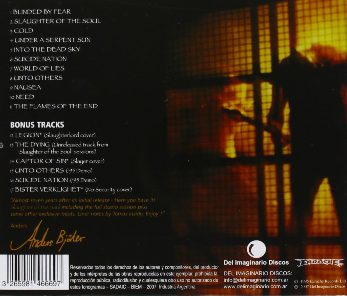 AT THE GATES - SLAUGHTER OF THE SOUL - Imagen 2