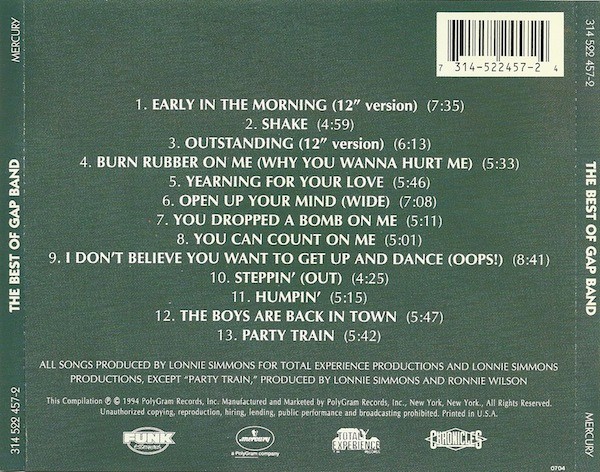 THE GAP BAND - THE BEST OF GAP BAND - Imagen 2
