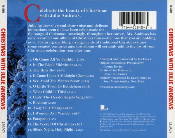 JULIE ANDREWS - CHRISTMAS WITH JULIE ANDREWS - Imagen 3