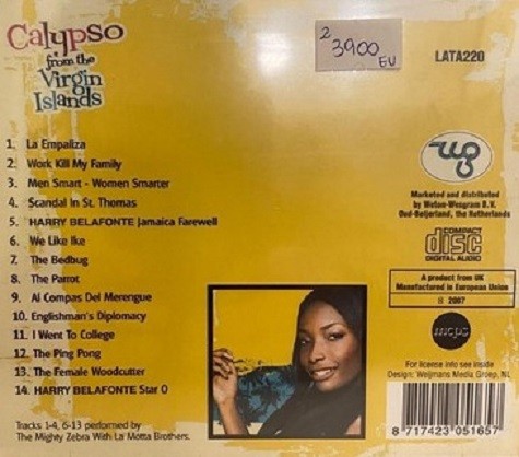 CALYPSO FROM THE VIRGIN ISLANDS - CALYPSO FROM THE VIRGIN ISLANDS - Imagen 2