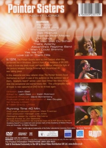 THE POINTER SISTERS - ALL NIGHT LONG 1974 - Imagen 2