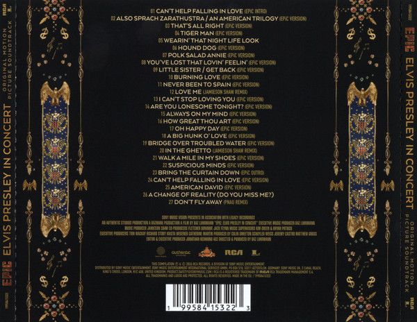 ELVIS PRESLEY - BAZ LUHRMANNS EPIC ELVIS PRESLEY IN CONCERT - SOUNDTRACK - Imagen 3
