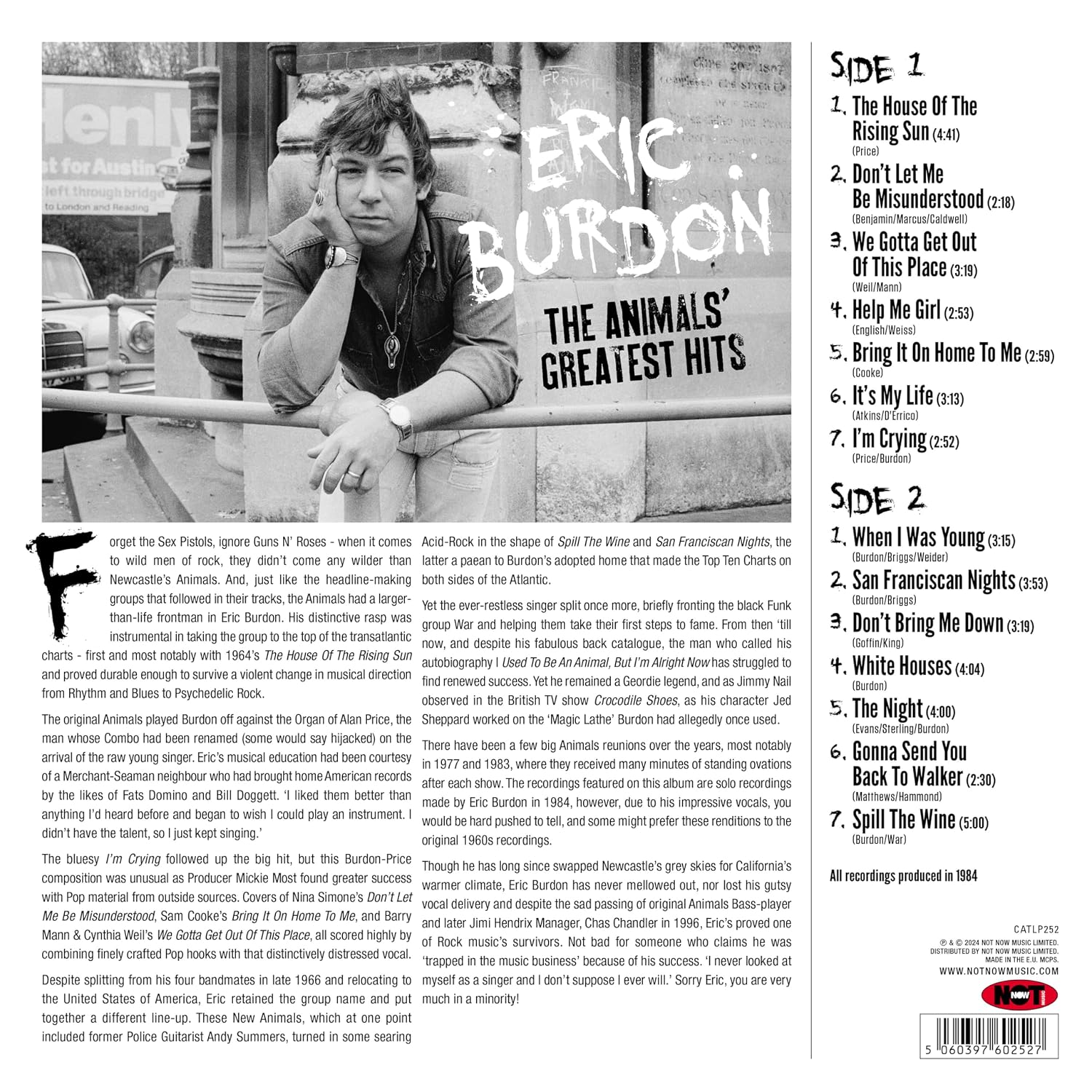 ERIC BURDON - THE ANIMALS GREATEST HITS - Imagen 2