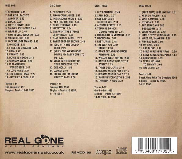 THE COASTERS - FOUR CLASSIC ALBUMS PLUS BONUS SINGLES - Imagen 2