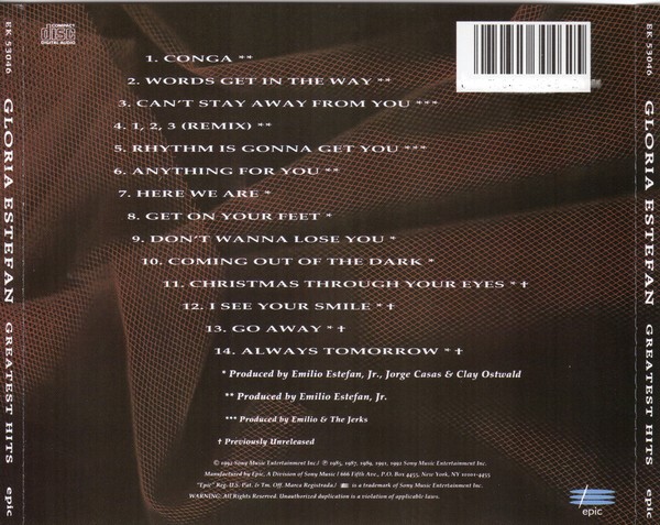 GLORIA ESTEFAN - GREATEST HITS - Imagen 3