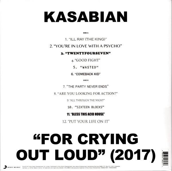 KASABIAN - FOR CRYING OUT LOUD 2017 - Imagen 4