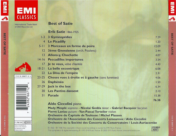 SATIE - BEST OF SATIE - Imagen 2