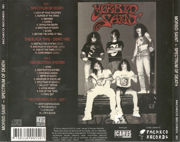 MORBID SAINT - SPECTRUM OF DEATH - Imagen 2