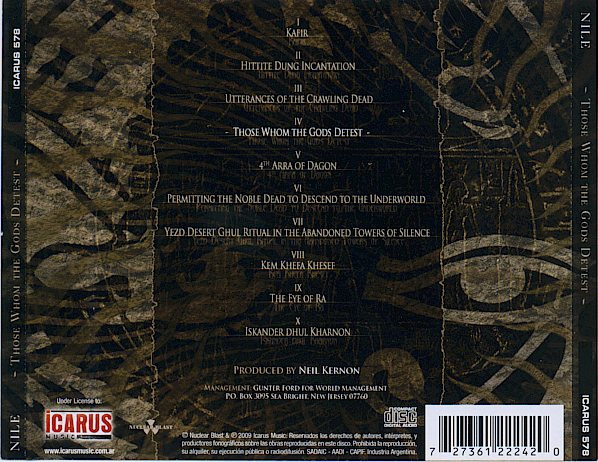 NILE - THOSE WHOM THE GODS DETEST - Imagen 3