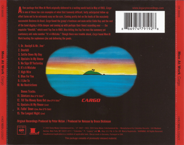 MEN AT WORK - CARGO - Imagen 2