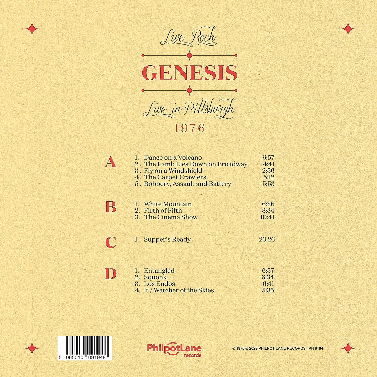 GENESIS - LIVE IN PITTSBURGH 1976 - Imagen 2