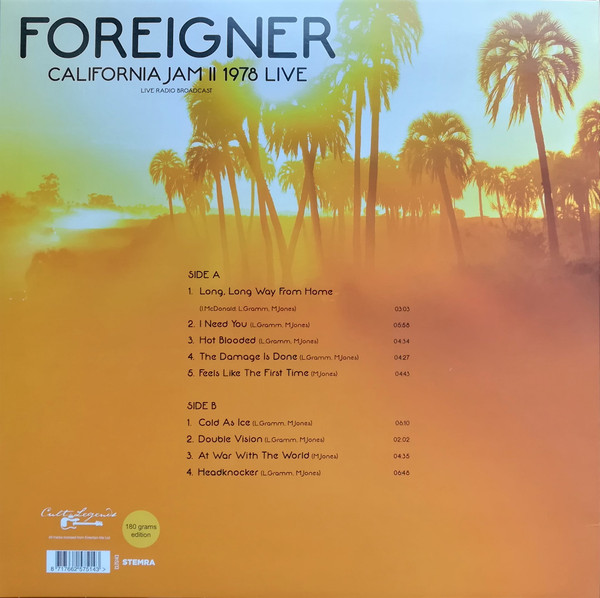 FOREIGNER - CALIFORNIA JAM II 1978 - Imagen 2