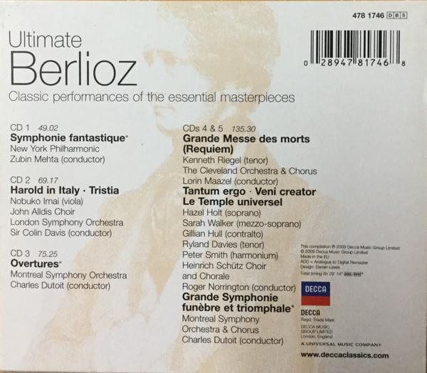 HECTOR BERLIOZ - ULTIMATE BERLIOZ - THE ESSENTIAL MARTERPIECES - Imagen 2