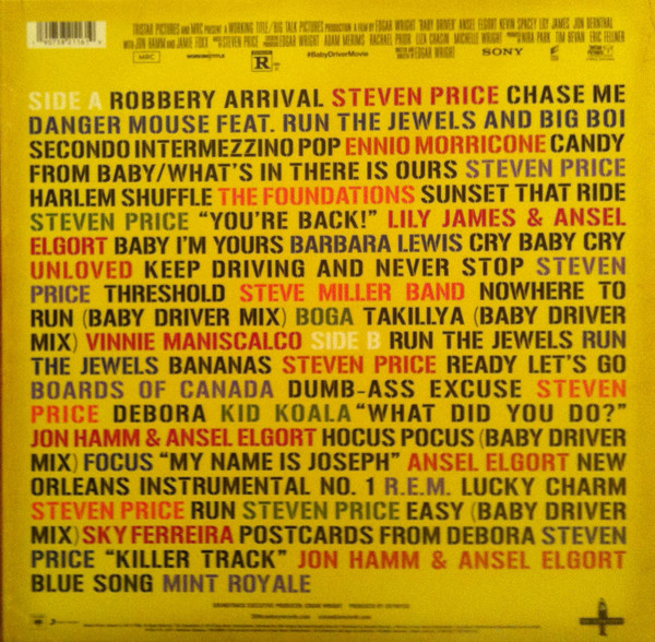 BABY DRIVER VOLUME 2 - THE SCORE FOR A SCORE - SOUNDTRACK - Imagen 3