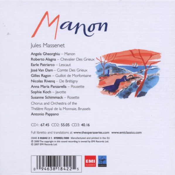 JULES MASSENET / ANGELA GHEORGHIU / ROBERTO ALAGNA / EARLE PATRIARCO / JOSE VAN DAM / ANTONIO PAPANNO - MANON - Imagen 2