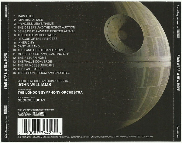 JOHN WILLIAMS - STAR WARS - A NEW HOPE - III EPISODE - SOUNDTRACK - Imagen 3