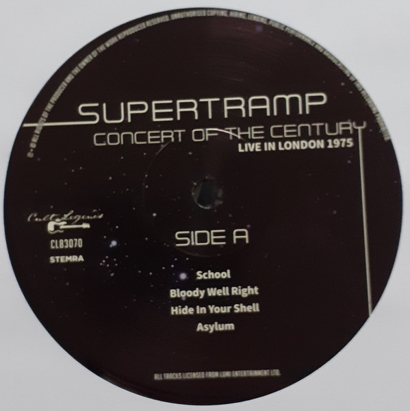 SUPERTRAMP - CONCERT OF THE CENTURY - LIVE IN LONDON 1975 - Imagen 2