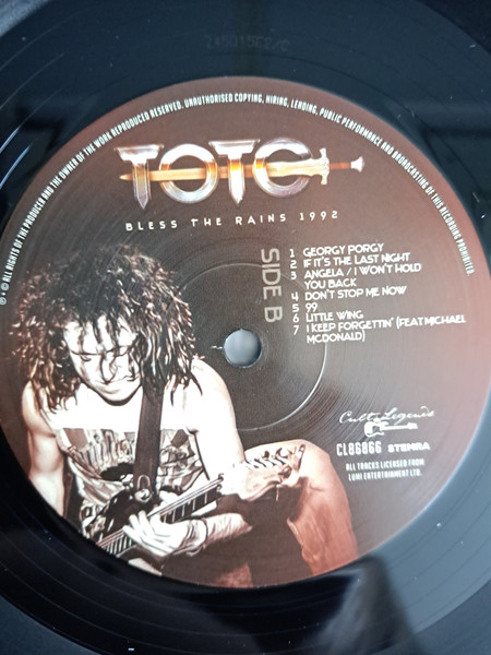 TOTO - BLESS THE RAINS 1992 - LIVE RADIO BROADCAST - Imagen 2