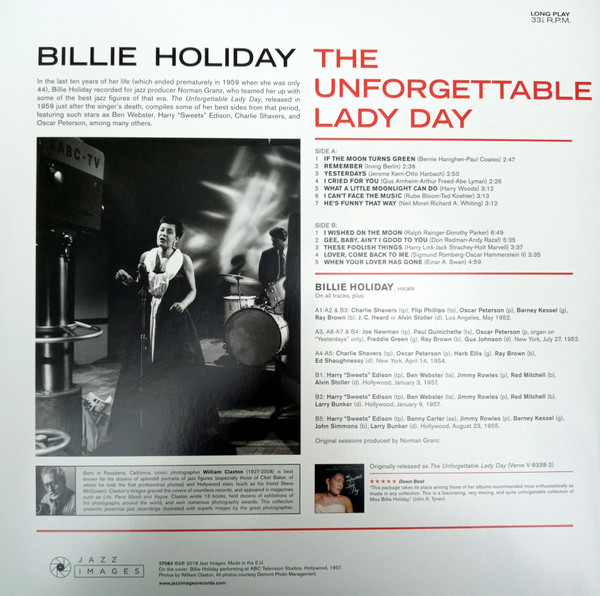 BILLIE HOLIDAY - THE UNFORGETTABLE LADY DAY - Imagen 2