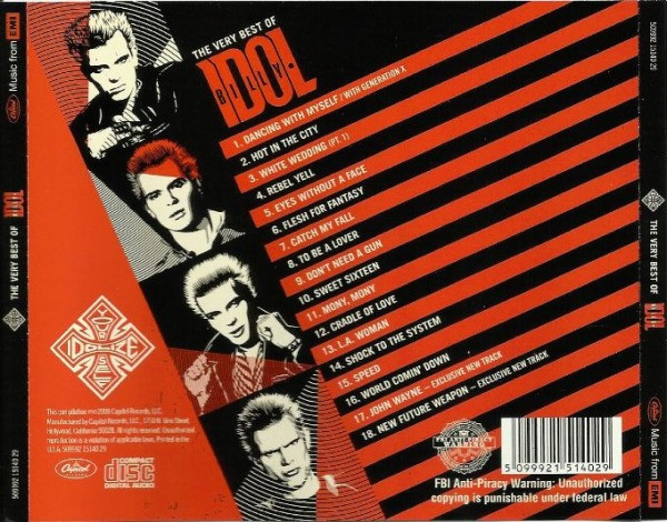 BILLY IDOL - IDOLIZE YOURSELF - THE VERY BEST OF BILLY IDOL - Imagen 3