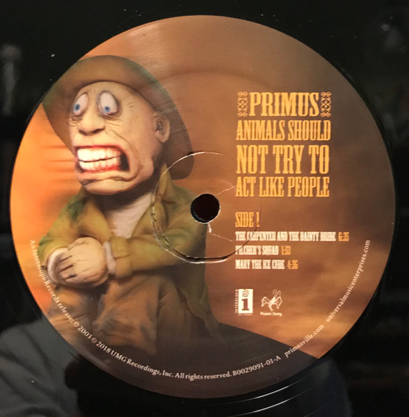 PRIMUS - ANIMALS SHOULD NOT TRY ACT LIKE PEOPLE - Imagen 2