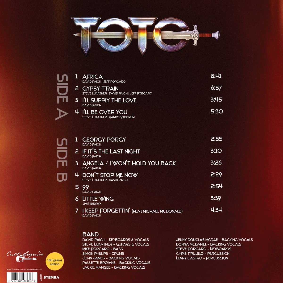 TOTO - BLESS THE RAINS 1992 - LIVE RADIO BROADCAST - Imagen 3