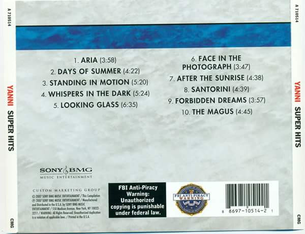YANNI - SUPER HITS - Imagen 2