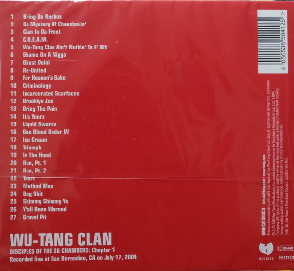 WU-TANG CLAN - DISCIPLES OF THE 36 CHAMBERS - CHAPTER ONE - Imagen 2
