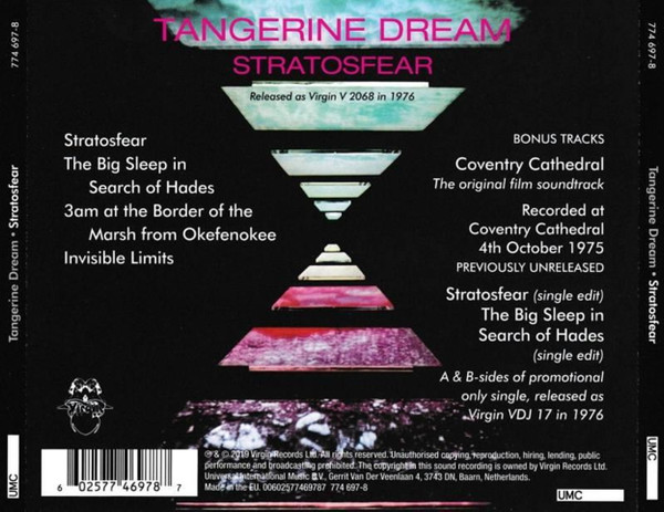TANGERINE DREAM - STRATOSFEAR - Imagen 2