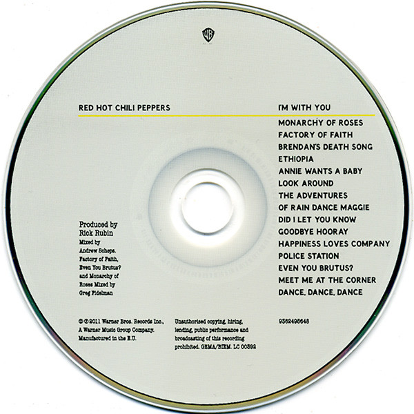 RED HOT CHILI PEPPERS - IM WITH YOU - Imagen 2