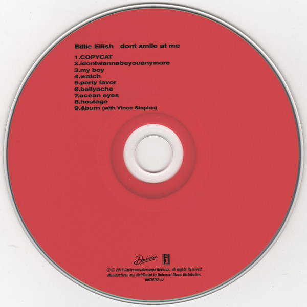 BILLIE EILISH - DONT SMILE AT ME - Imagen 2