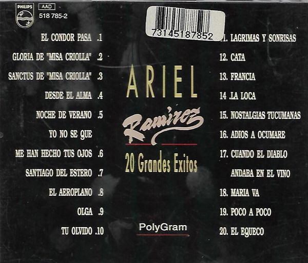 ARIEL RAMIREZ - 20 GRANDES EXITOS - Imagen 2