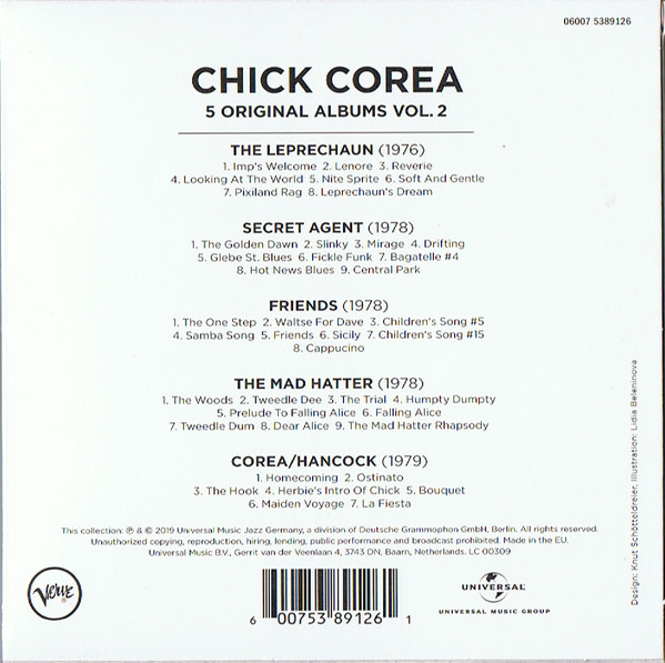 CHICK COREA - 5 ORIGINAL ALBUMS VOL 2 - Imagen 2