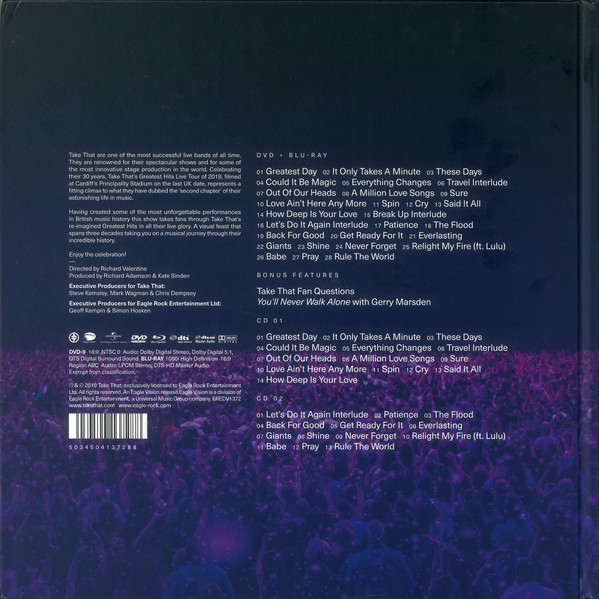 TAKE THAT - ODYSSEY - GREATEST HITS LIVE - Imagen 3