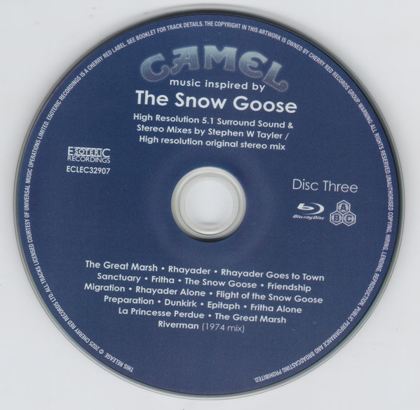 CAMEL - MUSIC INSPIRED BY THE SNOW GOOSE - Imagen 2