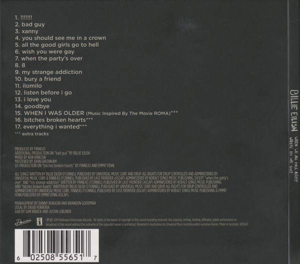 BILLIE EILISH - WHEN WE ALL FALL SLEEP WHERE DO WE GO ? - Imagen 3