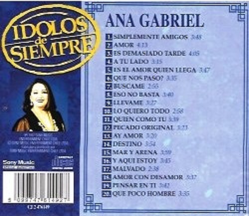 ANA GABRIEL - IDOLOS DE SIEMPRE - Imagen 2